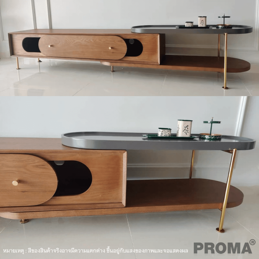 [Pre-order] ชั้นวางทีวี Proma-CTB-41-02 สีน้ำตาล_3